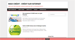Desktop Screenshot of maxicredit.com
